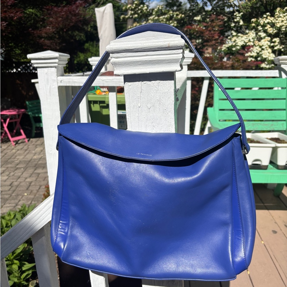 Vibrant Blue Slouchy Shoulder Bag